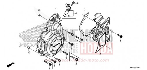 A.C. GENERATOR COVER CMX500A2P de 2023